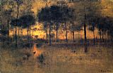 George Inness Wall Art - The Home of the Heron